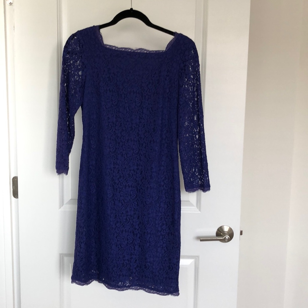 Adrianna Papell lace, 3/4 sleeve dress